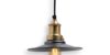 Buy ceiling lights online - Lap and Dado Tahe ceiling light with pewter shade and brass finish holder