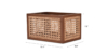 Buy cane work storage baskets online - Lap & Dado furniture studio - Derby rattan and wood storage baskets, display baskets for home decor