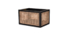 Buy cane work storage baskets online - Lap & Dado furniture studio - Suri rattan and wood storage baskets, display baskets for home decor