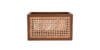 Buy cane work storage baskets online - Lap & Dado furniture studio - Derby rattan and wood storage baskets, display baskets for home decor