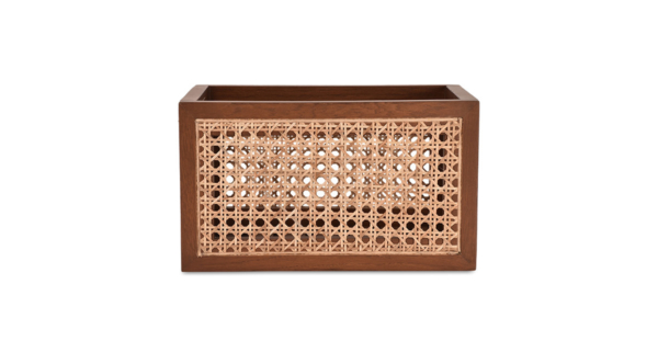 Buy cane work storage baskets online - Lap & Dado furniture studio - Derby rattan and wood storage baskets, display baskets for home decor