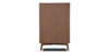 Buy wood furniture online - Buy Bar cabinet online crafted with quality materials - Lap & Dado furniture, contemporary mid-century modern design, Derry bar cabinet in teak veneer with solid teak wood legs for your living or dining room